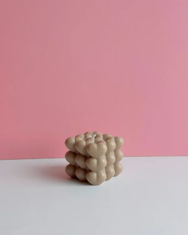 Heart Bubble Candle