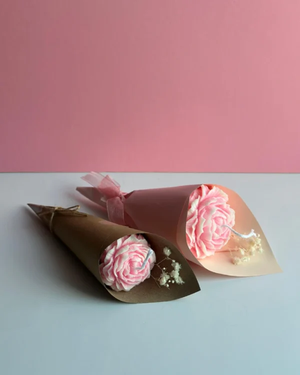Peony Candle Bouquet